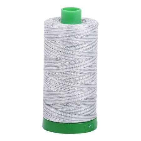 Aurifil 40wt 4060 Variegated Gray/White 1094 Yards - Quilted Strait