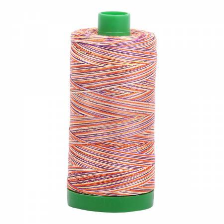 Aurifil 40wt 4648 Variegated Pink/Orange/Yellow 1094 Yards - Quilted Strait