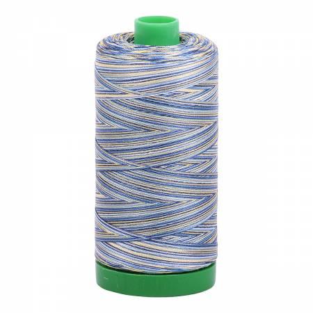 Aurifil 40wt 4649 Variegated Blue/Yellow 1094 Yards - Quilted Strait