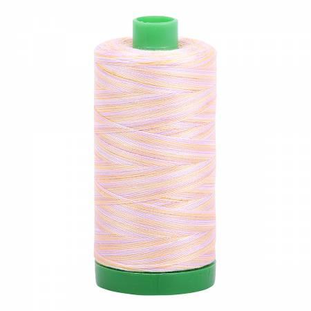 Aurifil 40wt 4651 Variegated Pink/Yellow 1094 Yards - Quilted Strait