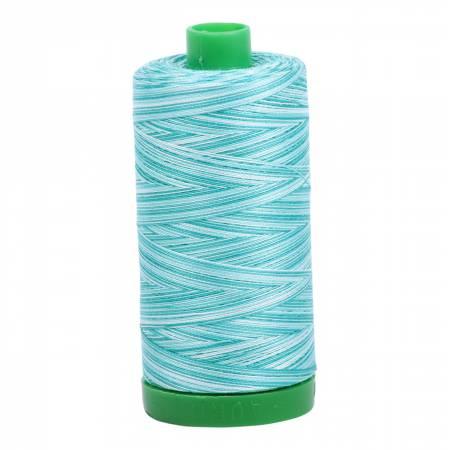 Aurifil 40wt 4654 Variegated Turquoise 1094 Yards - Quilted Strait