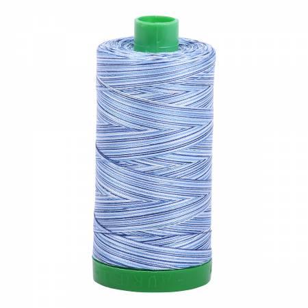 Aurifil 40wt 4655 Variegated Blue 1094 Yards - Quilted Strait