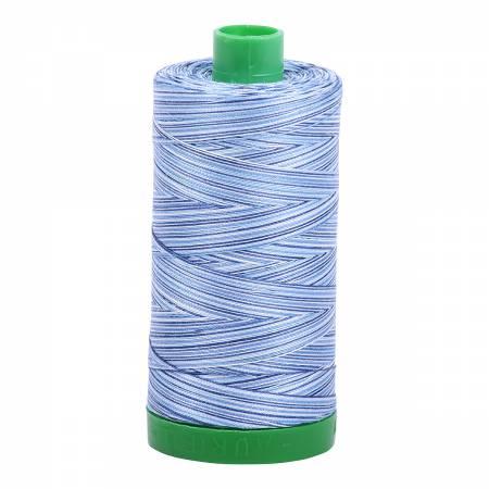 Aurifil 40wt 4655 Variegated Blue 1094 Yards