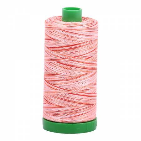 Aurifil 40wt 4659 Variegated Pink/Red/Orange 1094 Yards - Quilted Strait