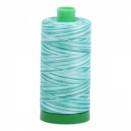 Aurifil 40wt 4662 Variegated Teal 1094 Yards - Quilted Strait