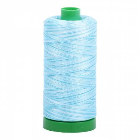 Aurifil 40wt 4663 Variegated Lt Blue 1094 Yards - Quilted Strait