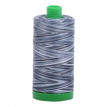 Aurifil 40wt 4665 Variegated Gray 1094 Yards - Quilted Strait