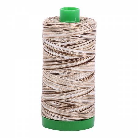 Aurifil 40wt 4667 Variegated Brown/White 1094 Yards - Quilted Strait