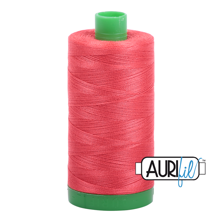 Aurifil 40wt 5002 Medium Red thread - 1422 yards - Quilted Strait
