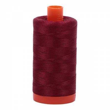 Aurifil 50wt 2460 Dark Carmine Red 1422 Yards - Quilted Strait