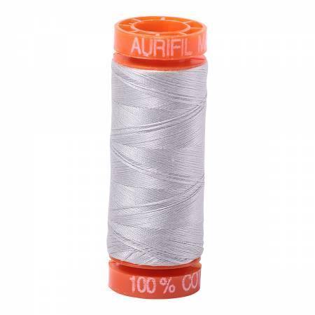 Aurifil 50wt 2615 Aluminum 220 Yards - Quilted Strait