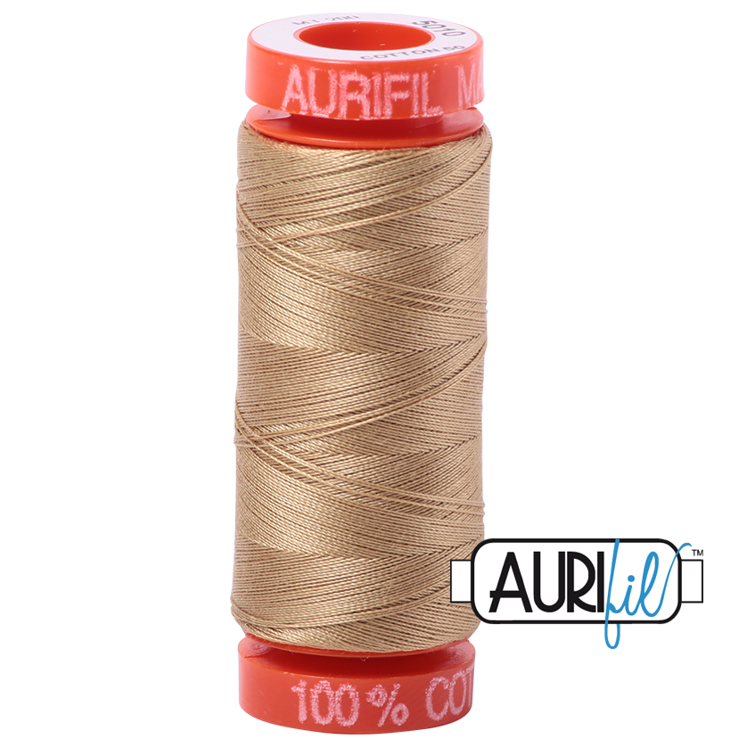 Aurifil 50wt 5010 Blonde Beige 220 Yards - Quilted Strait