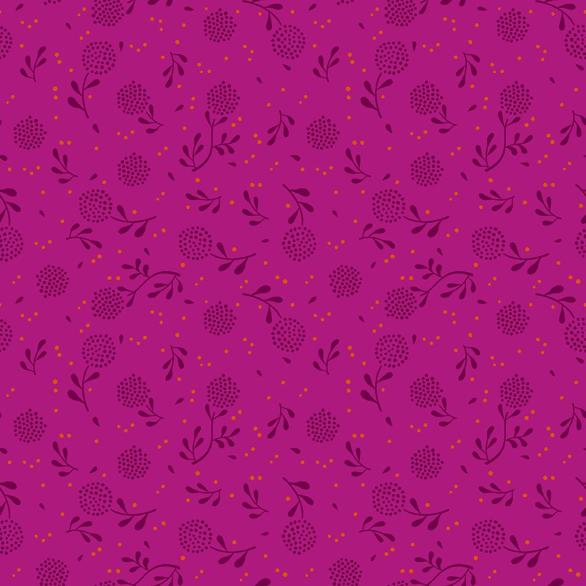 Backyard 2091 14 Dandelion Berry - Quilted Strait