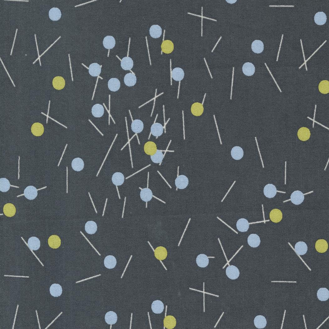 Bluish 1825 17 Pins Buttons Charcoal - Quilted Strait