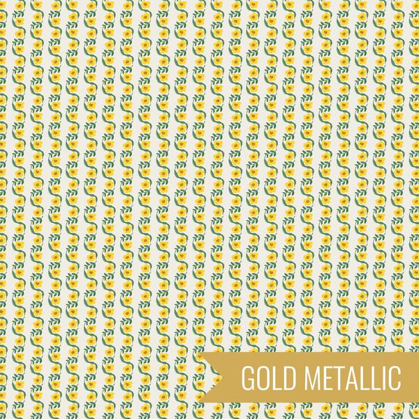 Bramble 911-YE1M Messina Stripe Yellow Metallic