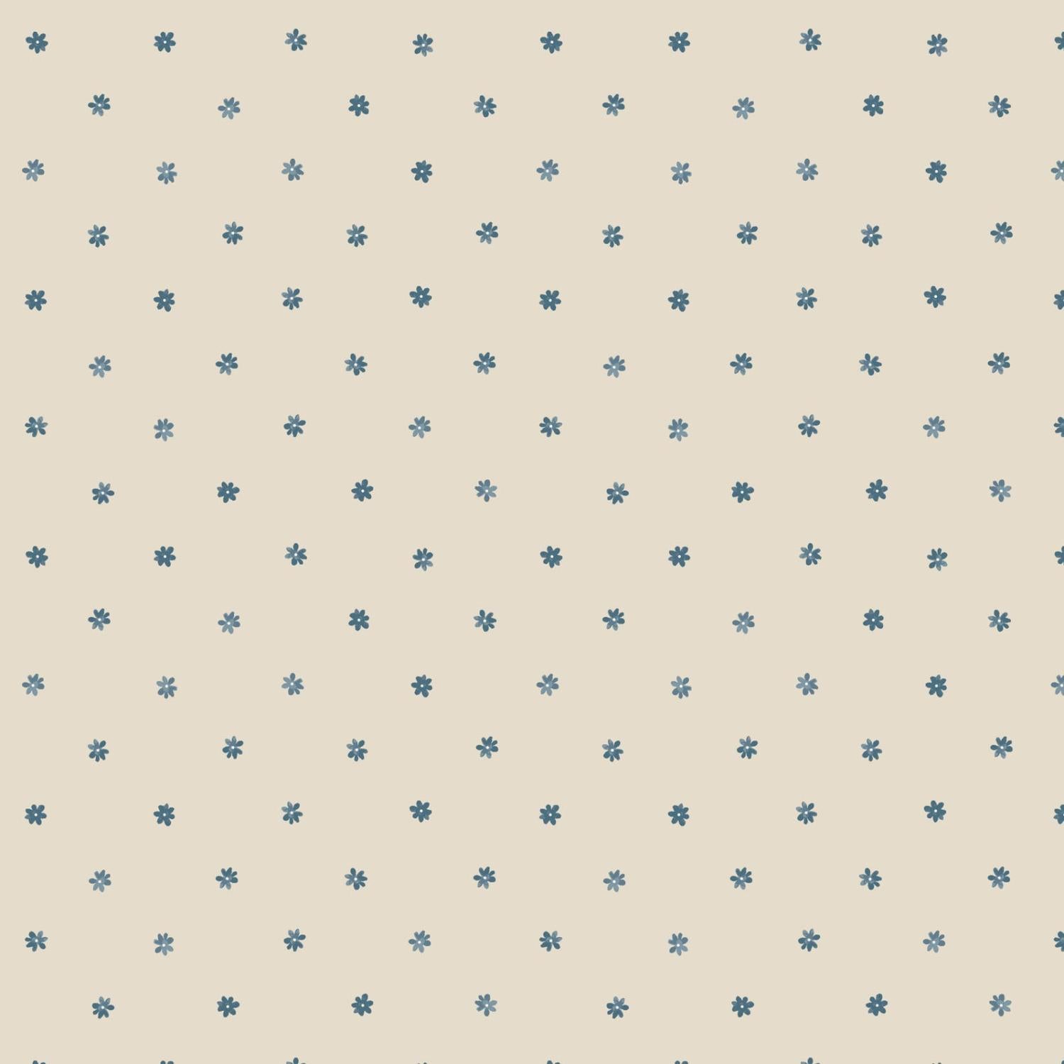 Brensham 749-1 Small Floral - Quilted Strait