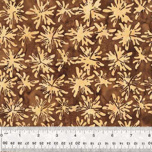 Chai 2623 Blooms Mocha - Quilted Strait