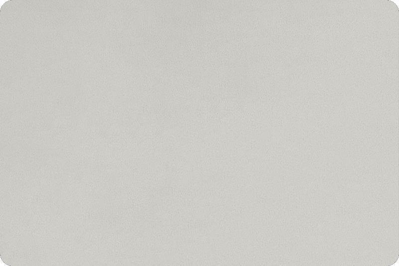 Cuddle&reg; Solid Platinum 60" wide Minky - Quilted Strait