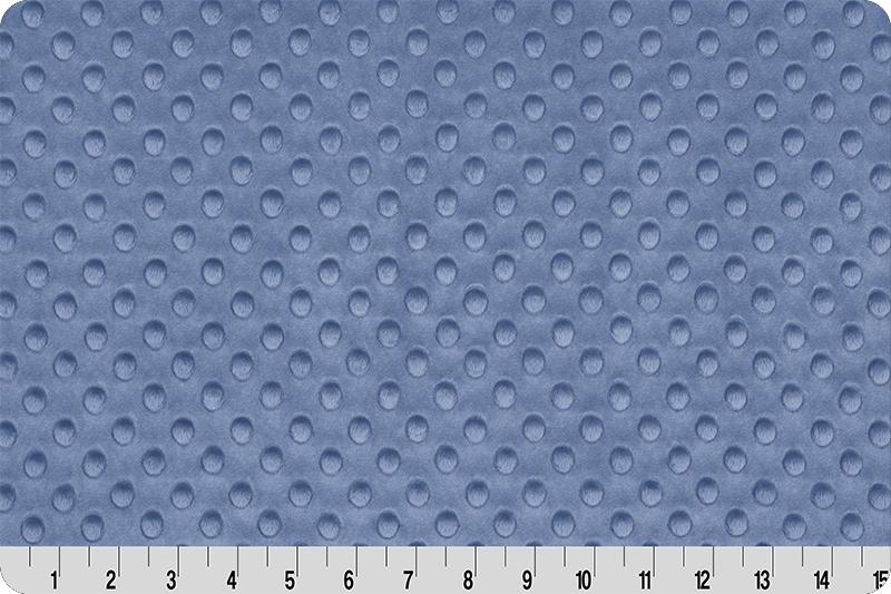 Cuddle Minky Denim Dimple - Quilted Strait