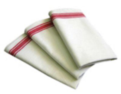 Retro Stripe Red Towel - Quilted Strait