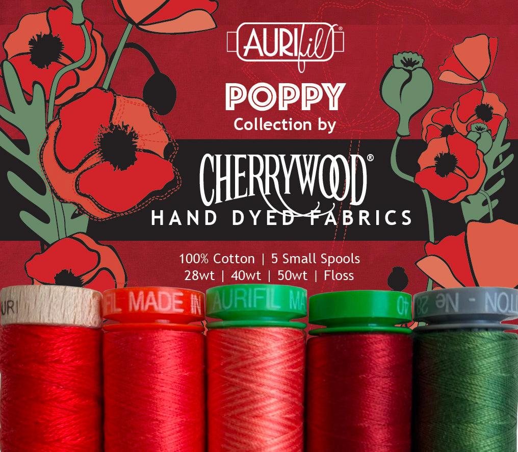 Aurifil Poppy Thread Collectio - Quilted Strait