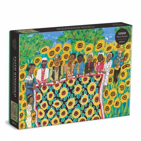 Faith Ringold Sunflower Quilting Bee Puzzle - Quilted Strait