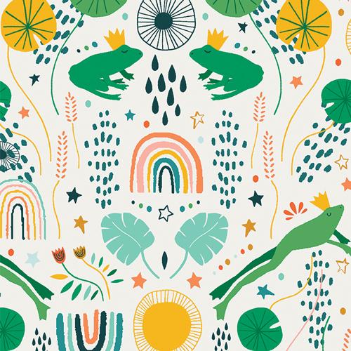 Frog Song Morning Flannel - Quilted Strait