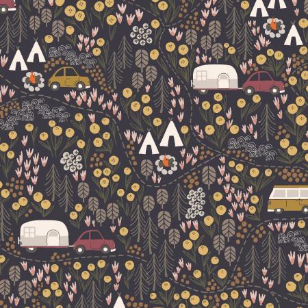 Get Out And Explore 100-MI3Campfire Night Midnight - Quilted Strait