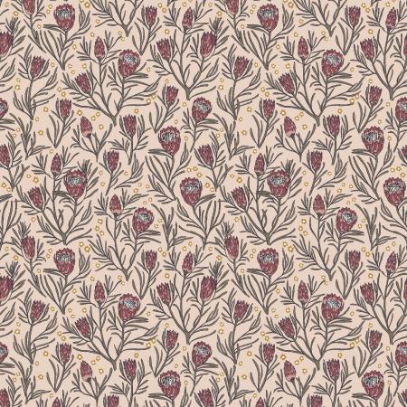 Get Out And Explore 102-QP3 Gemma Earthy Botanics Queen Protea - Quilted Strait