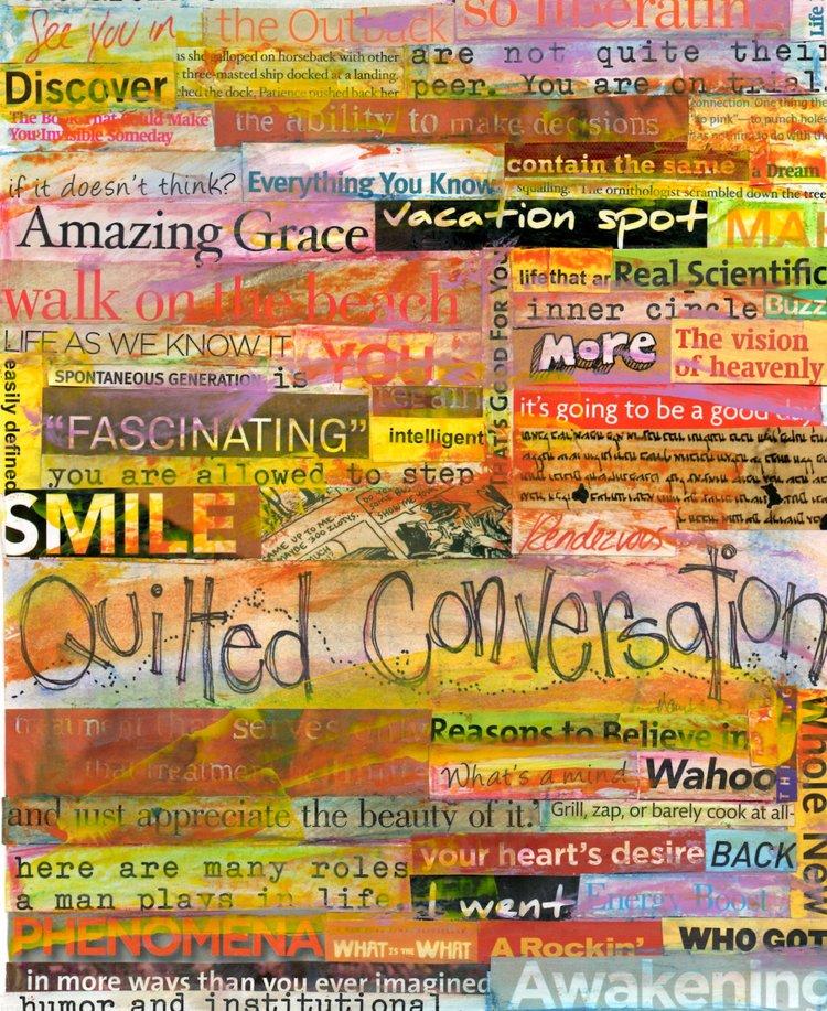 Quilted Conversations Greeting Card - Quilted Strait