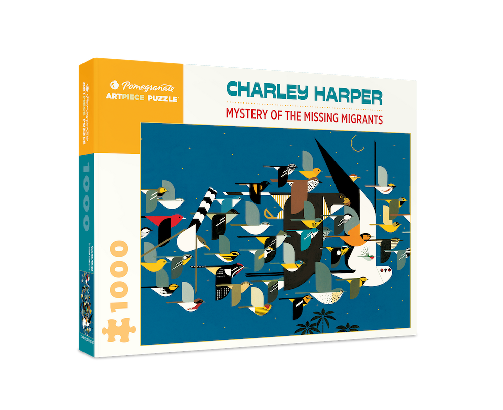 Charley Harper Mystery of the Missing Migrants Puzzle - Quilted Strait