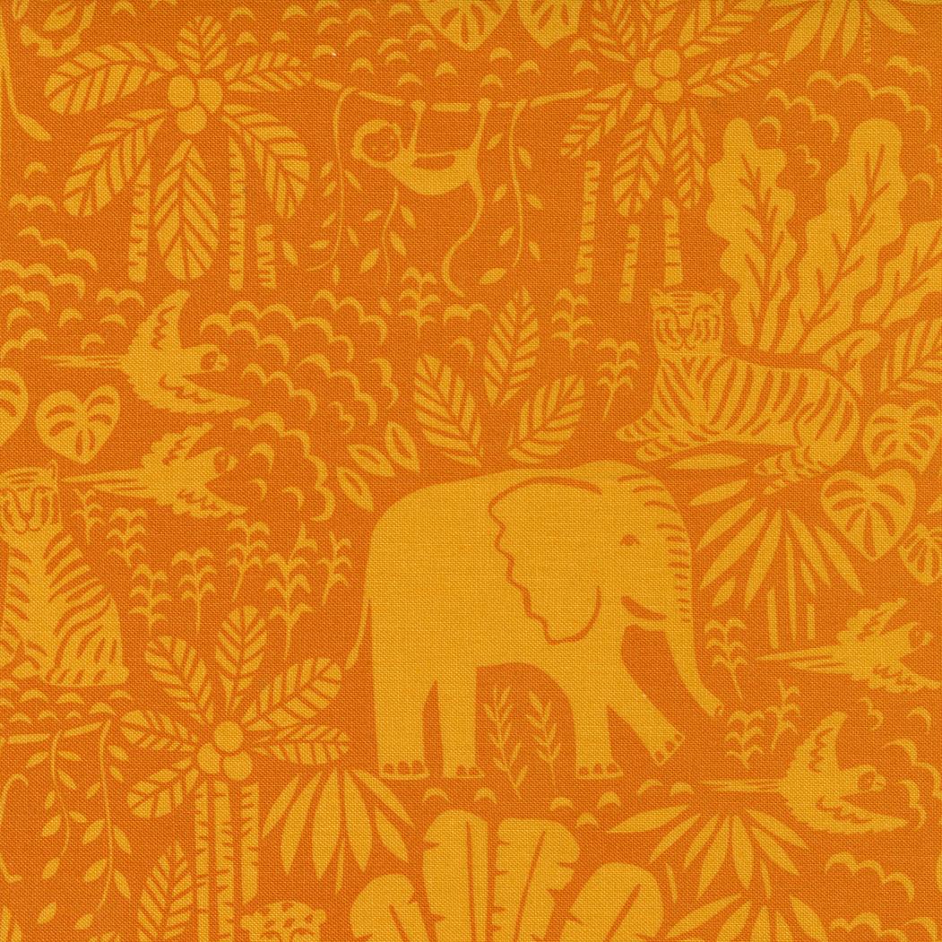 Jungle Paradise 20785 15 Orange - Quilted Strait