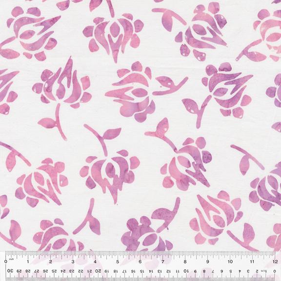 Majesty 3318Q Tulips White - Quilted Strait