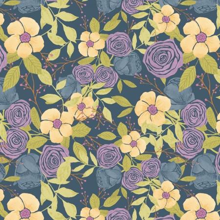 Moonlight Garden 5500-PM1 Pop Blossom Purple Magic - Quilted Strait