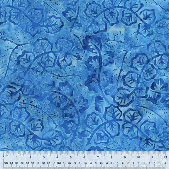 Moody Blue 2465 Baliscapes Vines Sky - Quilted Strait