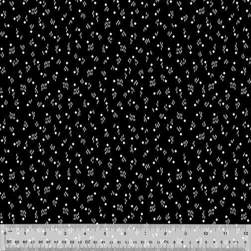 Pen & Ink 53567-2 Rhythm Black - Quilted Strait