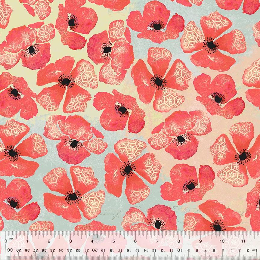 108" Poppy 53460DW Poppy Multi - Quilted Strait