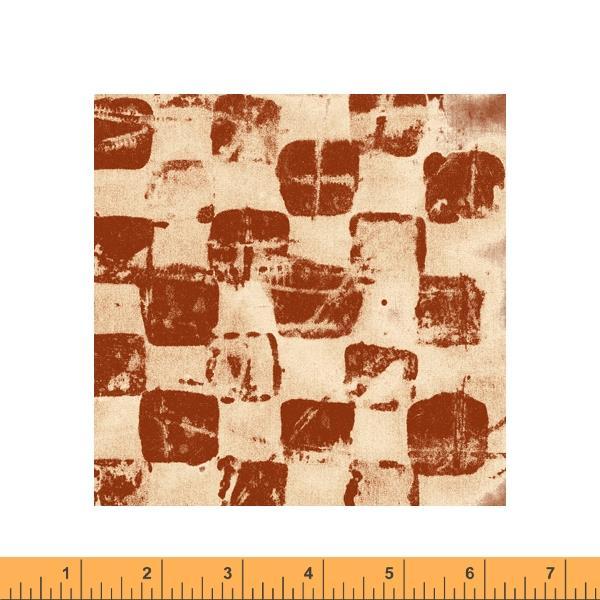 Random Thoughts 52840-12 Game Board Rust - Quilted Strait
