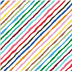 Shop Hop 2023 3899-1 Diagonal Stripe White