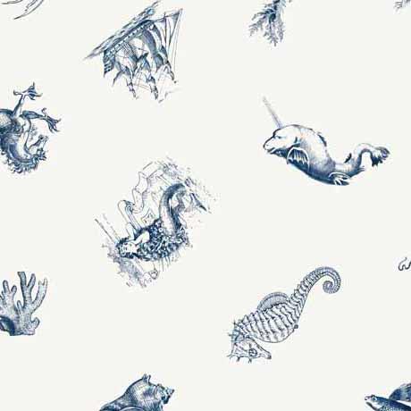 Sirens Call 29996 E Nautical toss - Quilted Strait