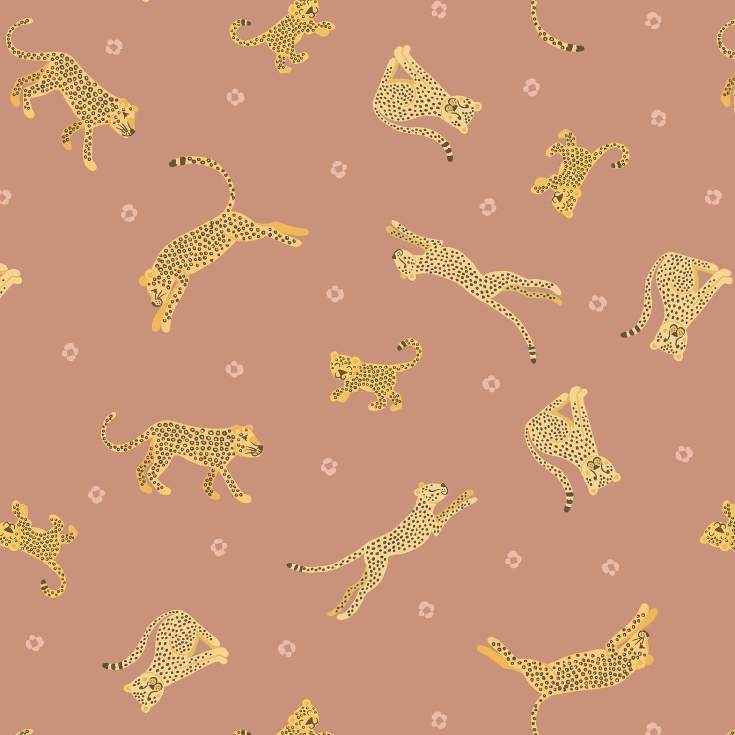 Small Things Wild Animals 55-3 Leopards & Cheetahs - Quilted Strait