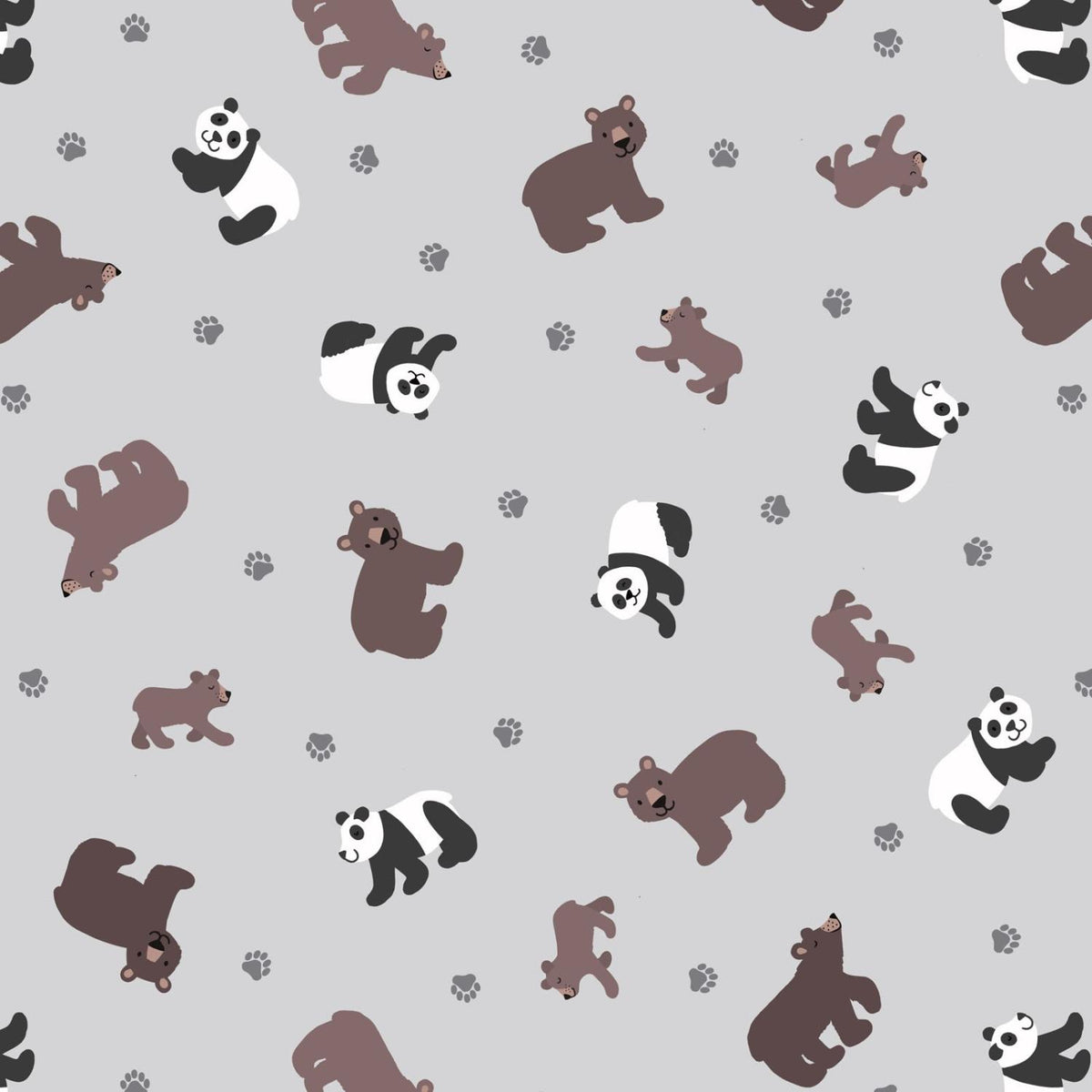 Small Things Wild Animals 54-1 Pandas &amp; Bears - Quilted Strait