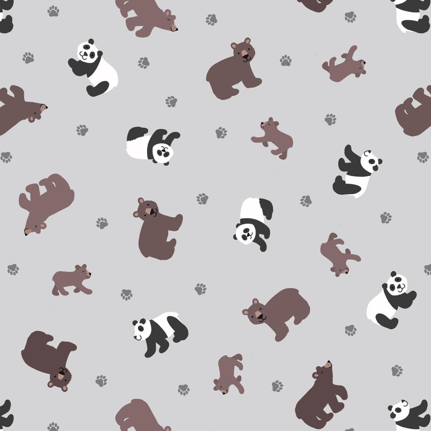 Small Things Wild Animals 54-1 Pandas & Bears - Quilted Strait
