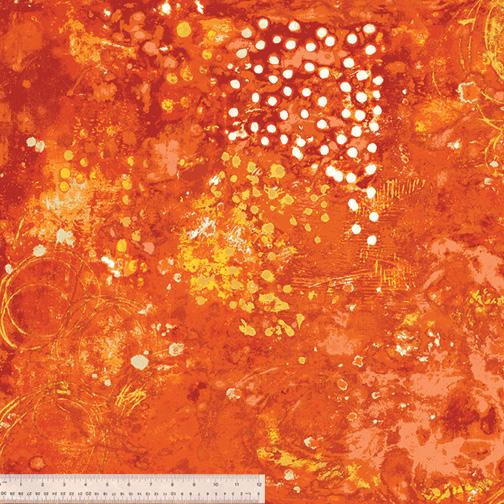 Spotted Graffiti 52814D-11 Citrus - Quilted Strait