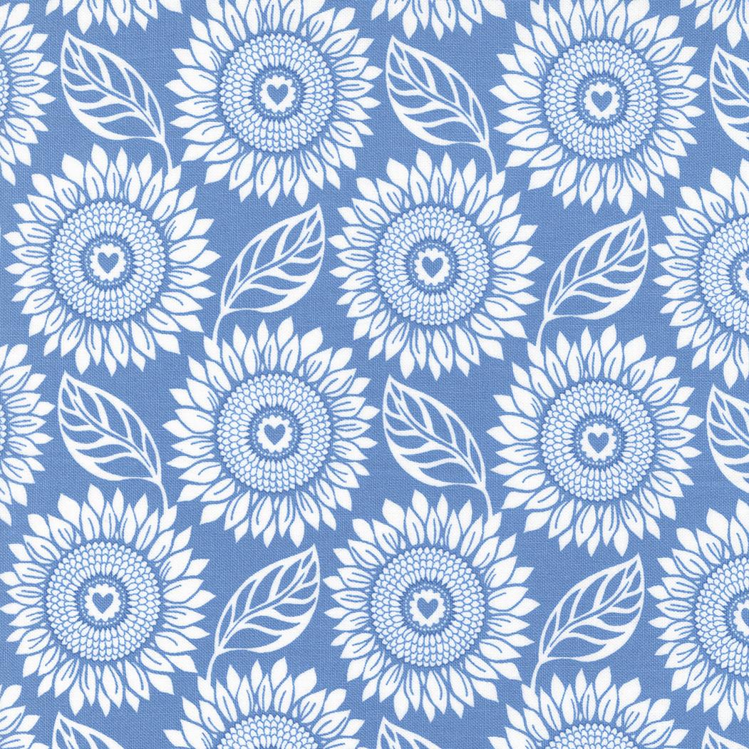 Sunflowers My Heart 27321 17 Lake - Quilted Strait