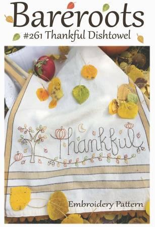 Thankful Dishtowel Embroidery Pattern