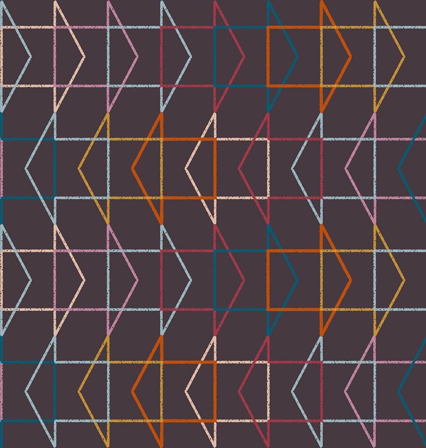 To And Fro 1066 15 Which Way Eggplant - Quilted Strait