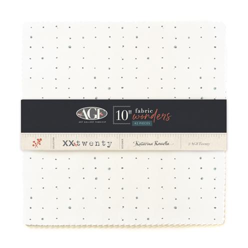 Twenty 10" Squares - Quilted Strait