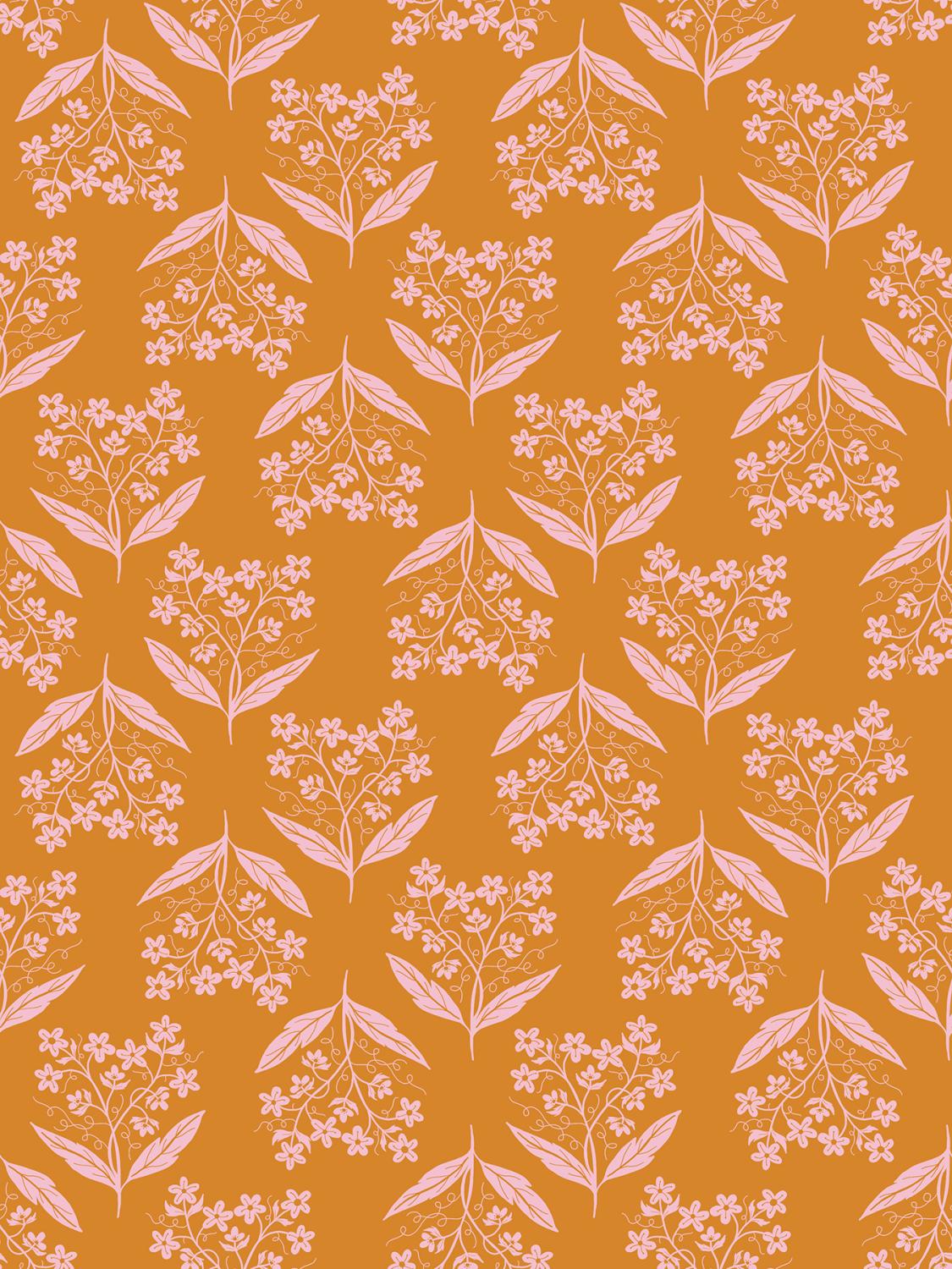 Verbena 6034 11 Verbena Earth - Quilted Strait