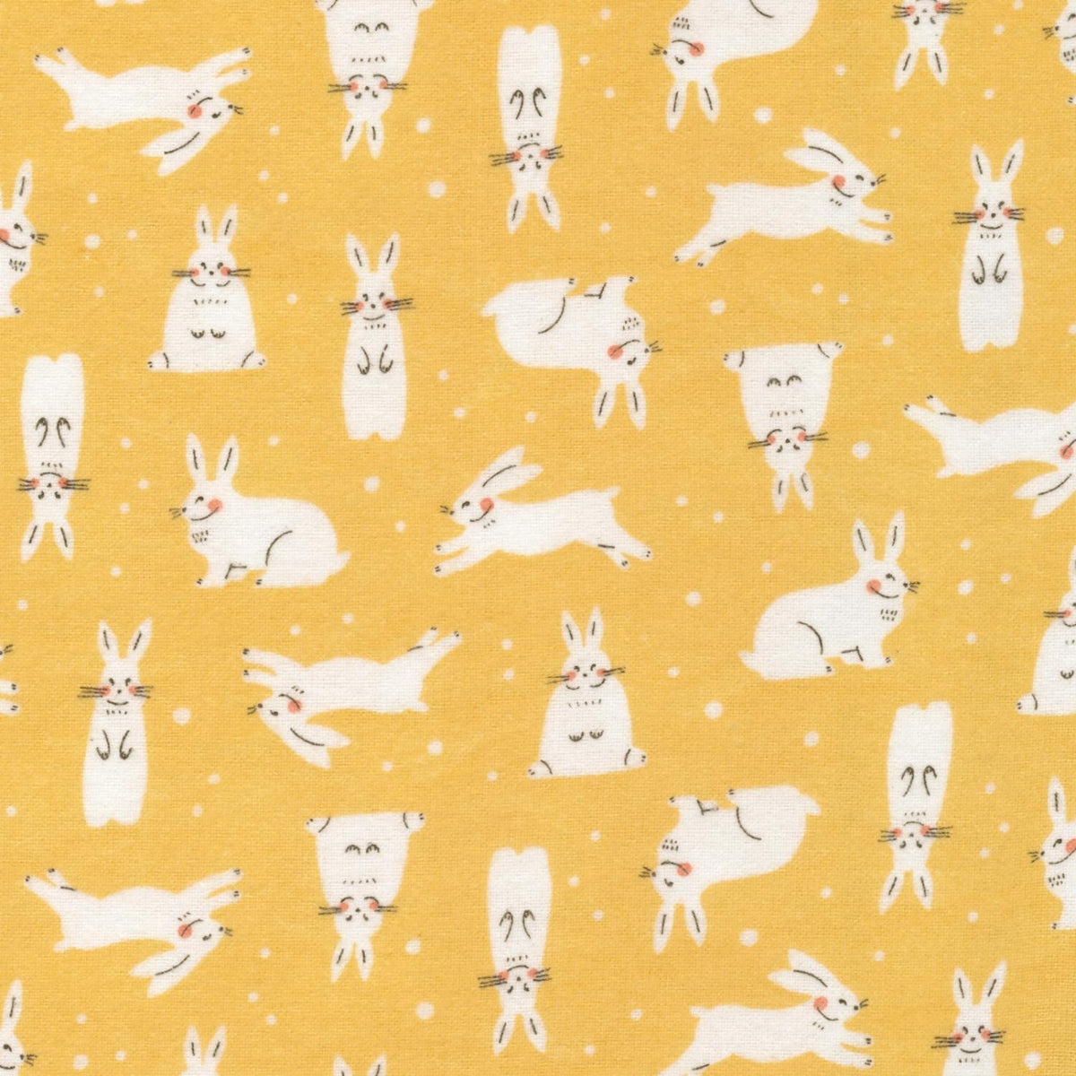 Winter Forest 2272-05 Snowhares Gold - Quilted Strait
